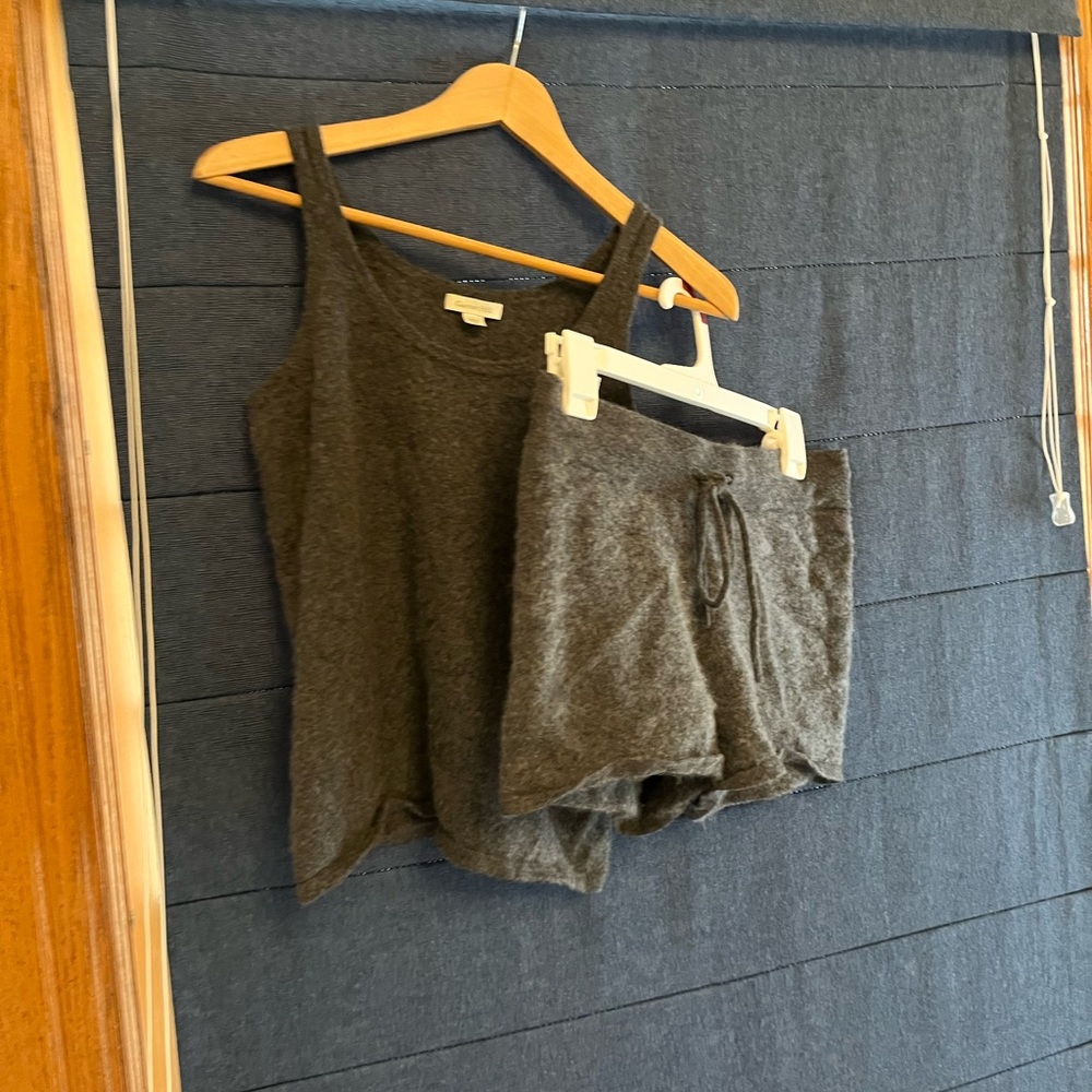 Garnet Hill 100% cashmere pajamas (shorts and tank)